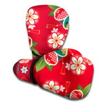 Japanese Kimono Pattern Print Boxing Gloves