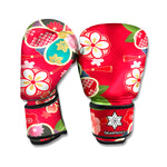 Japanese Kimono Pattern Print Boxing Gloves