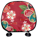 Japanese Kimono Pattern Print Car Headrest Covers
