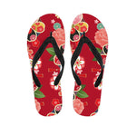 Japanese Kimono Pattern Print Flip Flops