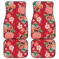 Japanese Kimono Pattern Print Front and Back Car Floor Mats