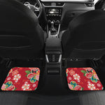 Japanese Kimono Pattern Print Front and Back Car Floor Mats