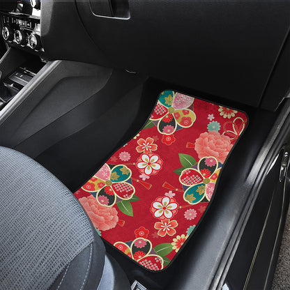 Japanese Kimono Pattern Print Front Car Floor Mats