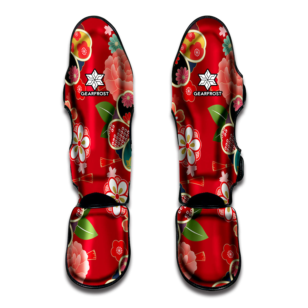 Japanese Kimono Pattern Print Muay Thai Shin Guard