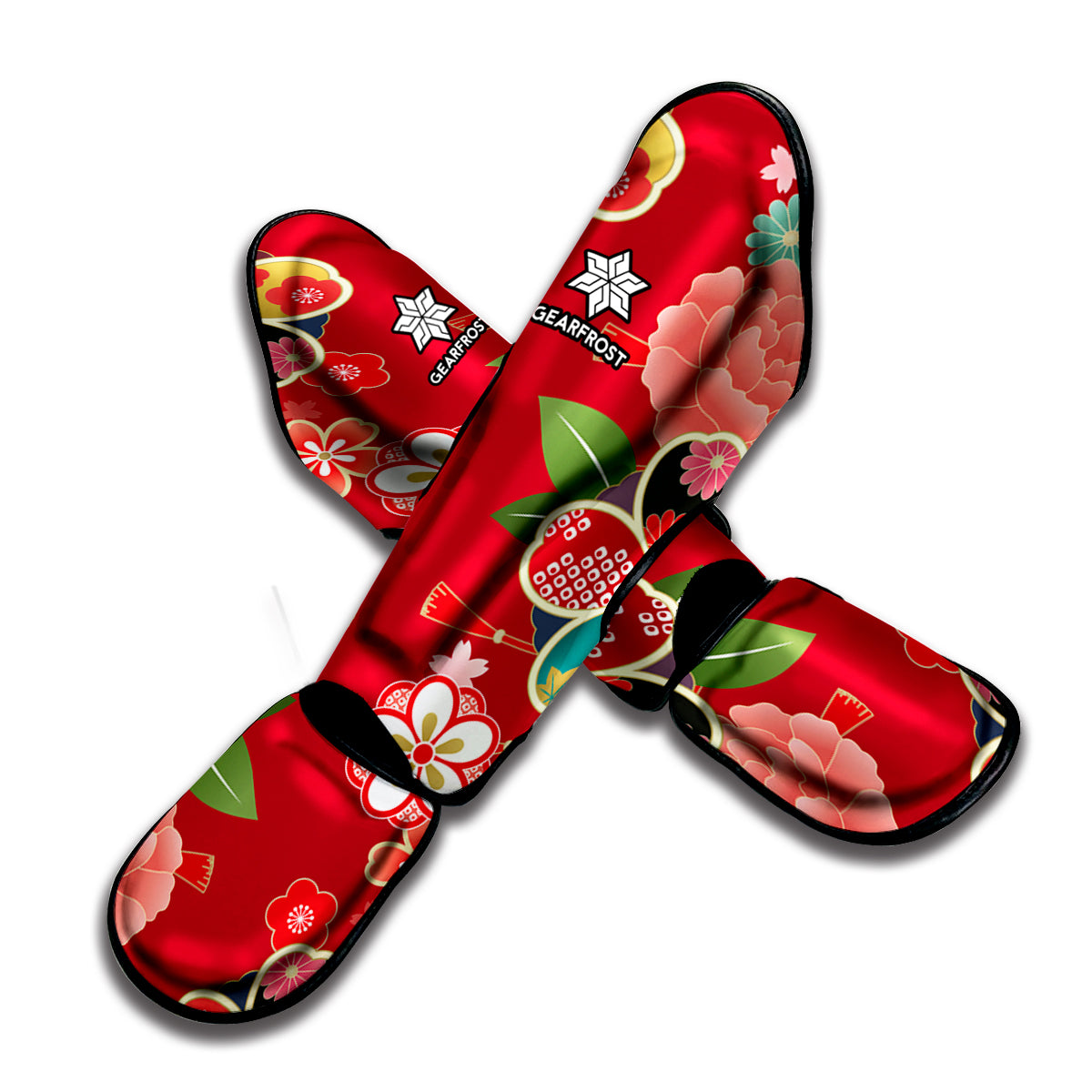 Japanese Kimono Pattern Print Muay Thai Shin Guard