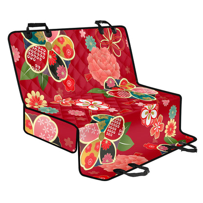 Japanese Kimono Pattern Print Pet Car Back Seat Cover