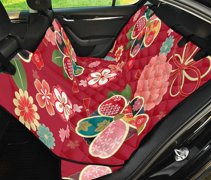 Japanese Kimono Pattern Print Pet Car Back Seat Cover
