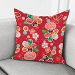 Japanese Kimono Pattern Print Pillow Cover