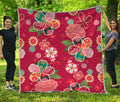 Japanese Kimono Pattern Print Quilt