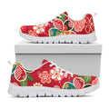 Japanese Kimono Pattern Print White Running Shoes