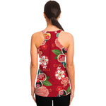 Japanese Kimono Pattern Print Women's Racerback Tank Top