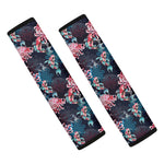 Japanese Koi And Chrysanthemums Print Car Seat Belt Covers