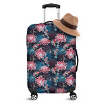 Japanese Koi And Chrysanthemums Print Luggage Cover