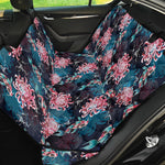 Japanese Koi And Chrysanthemums Print Pet Car Back Seat Cover