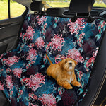 Japanese Koi And Chrysanthemums Print Pet Car Back Seat Cover