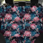 Japanese Koi And Chrysanthemums Print Pet Car Back Seat Cover