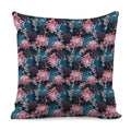 Japanese Koi And Chrysanthemums Print Pillow Cover