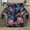 Japanese Koi And Chrysanthemums Print Recliner Protector