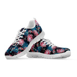 Japanese Koi And Chrysanthemums Print White Sneakers