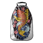 Japanese Koi And Flower Tattoo Print Car Seat Organizers