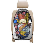 Japanese Koi And Flower Tattoo Print Car Seat Organizers