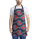Japanese Koi Carp Fish Pattern Print Apron