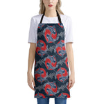 Japanese Koi Carp Fish Pattern Print Apron
