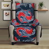 Japanese Koi Carp Fish Pattern Print Armchair Protector