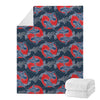 Japanese Koi Carp Fish Pattern Print Blanket