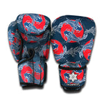 Japanese Koi Carp Fish Pattern Print Boxing Gloves