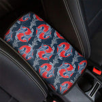 Japanese Koi Carp Fish Pattern Print Car Center Console Cover