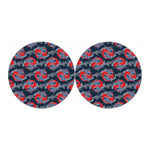 Japanese Koi Carp Fish Pattern Print Car Coasters