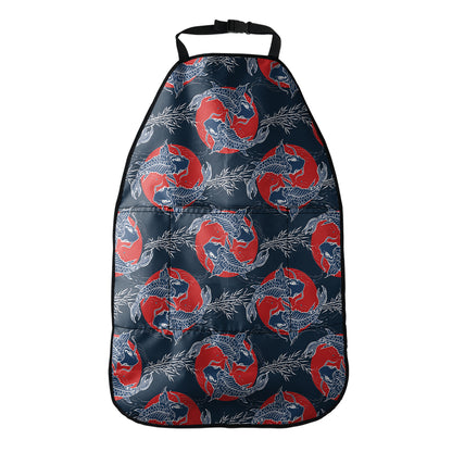 Japanese Koi Carp Fish Pattern Print Car Seat Organizers