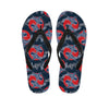 Japanese Koi Carp Fish Pattern Print Flip Flops