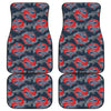 Japanese Koi Carp Fish Pattern Print Front and Back Car Floor Mats