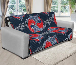 Japanese Koi Carp Fish Pattern Print Futon Protector