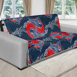 Japanese Koi Carp Fish Pattern Print Futon Protector