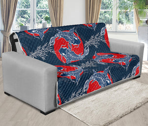 Japanese Koi Carp Fish Pattern Print Futon Protector