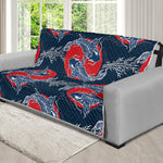 Japanese Koi Carp Fish Pattern Print Futon Protector