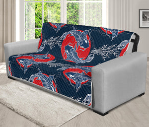 Japanese Koi Carp Fish Pattern Print Futon Protector