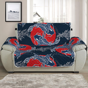 Japanese Koi Carp Fish Pattern Print Half Sofa Protector