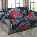 Japanese Koi Carp Fish Pattern Print Loveseat Protector