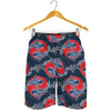 Japanese Koi Carp Fish Pattern Print Men's Shorts