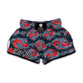 Japanese Koi Carp Fish Pattern Print Muay Thai Boxing Shorts
