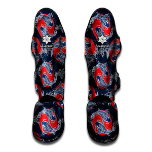 Japanese Koi Carp Fish Pattern Print Muay Thai Shin Guard