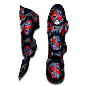 Japanese Koi Carp Fish Pattern Print Muay Thai Shin Guard