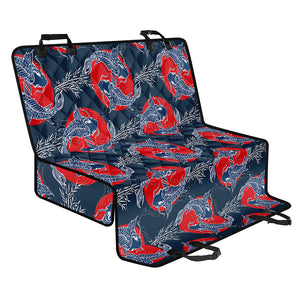 Japanese Koi Carp Fish Pattern Print Pet Car Back Seat Cover