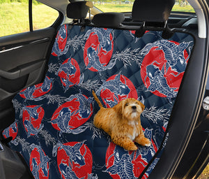 Japanese Koi Carp Fish Pattern Print Pet Car Back Seat Cover