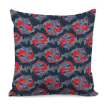 Japanese Koi Carp Fish Pattern Print Pillow Cover