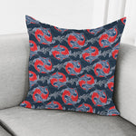 Japanese Koi Carp Fish Pattern Print Pillow Cover